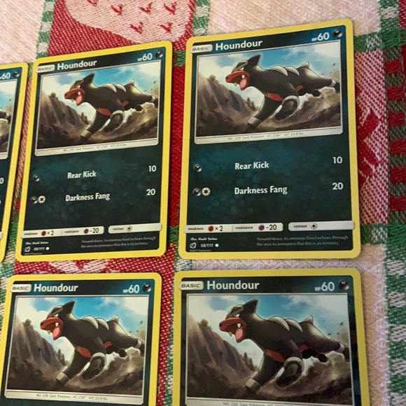 Pokemon TCG Houndour/Houndoom/Spirit Link Trainer Bundle (9 Cards) - Picture 4 of 16